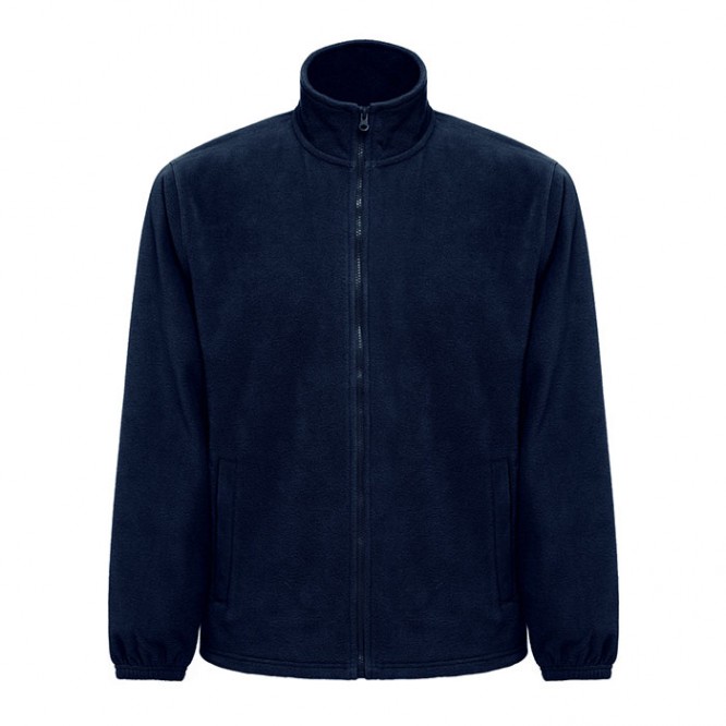 Chaqueta polar personalizada 300 g/m2 color azul oscuro primera vista