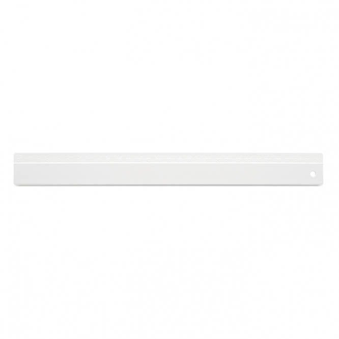 Regla personalizada para publicidad 30cm color blanco