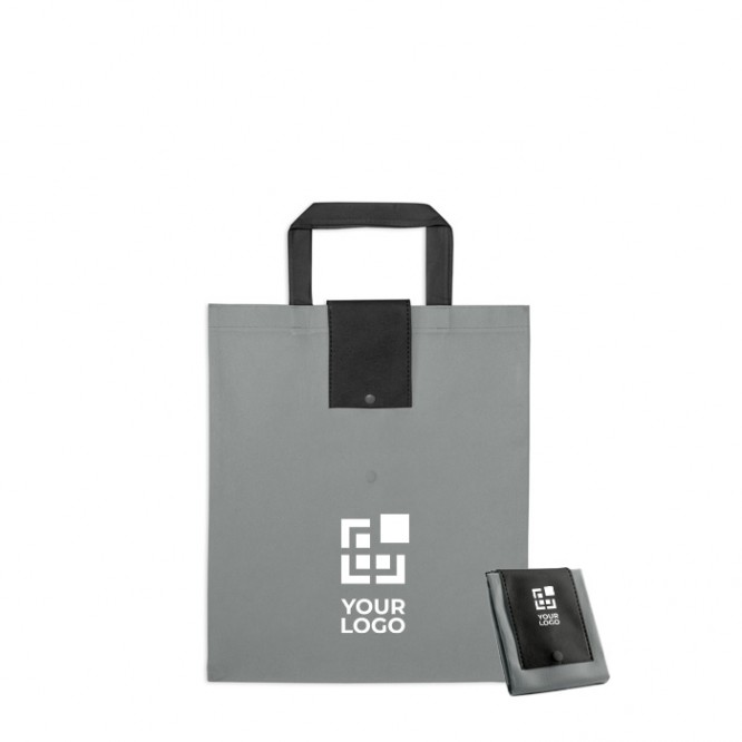 Bolsa plegable non-woven de asas cortas vista principal