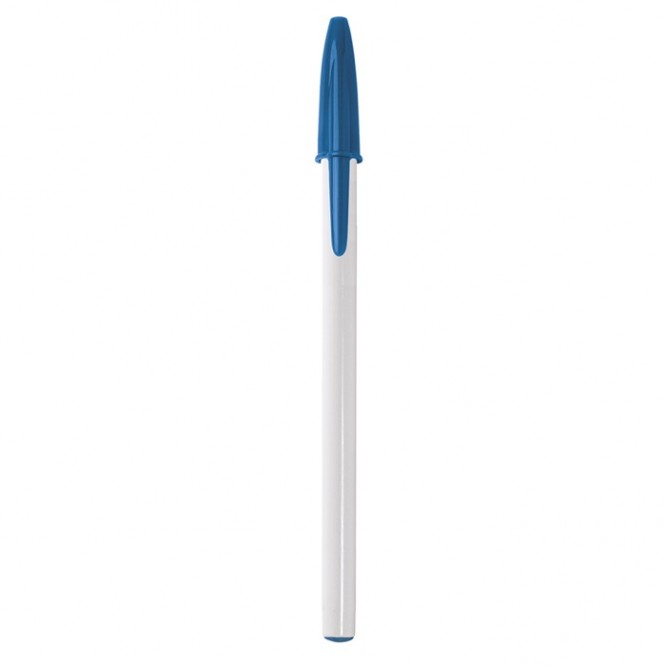 Bolígrafos con tapón personalizados color azul