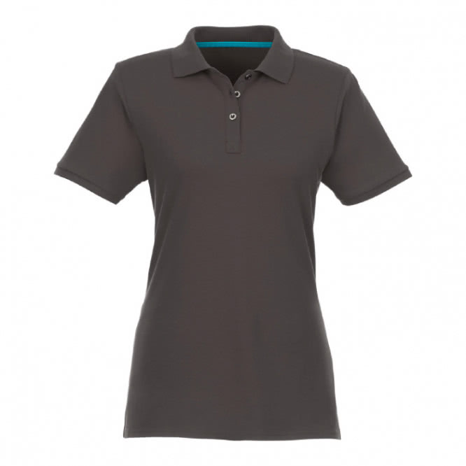 Polo mujer sostenible 220 g/m2 color gris oscuro