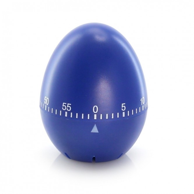 Temporizador personalizado forma de huevo color azul