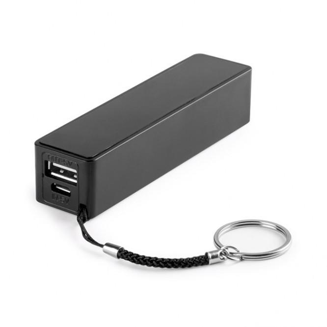 Batería externa personalizable de 2200mAh color negro
