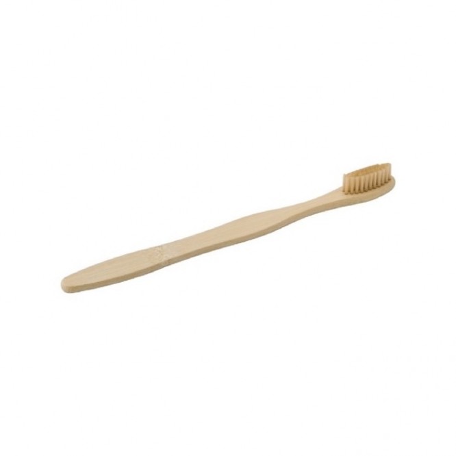 Cepillo de dientes de bambú color marrón sexta vista