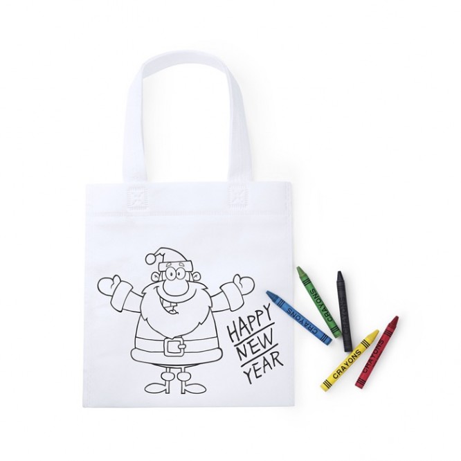 Bolsas de navidad para colorear