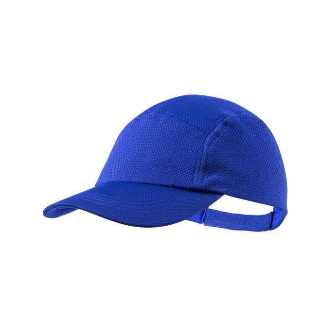 Gorras deportivas con logo y protección color azul