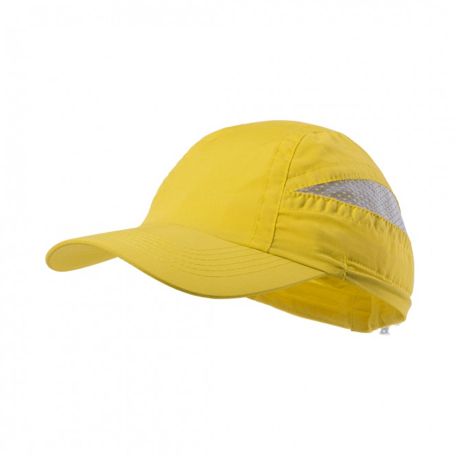 Gorra deportiva personalizada color amarillo