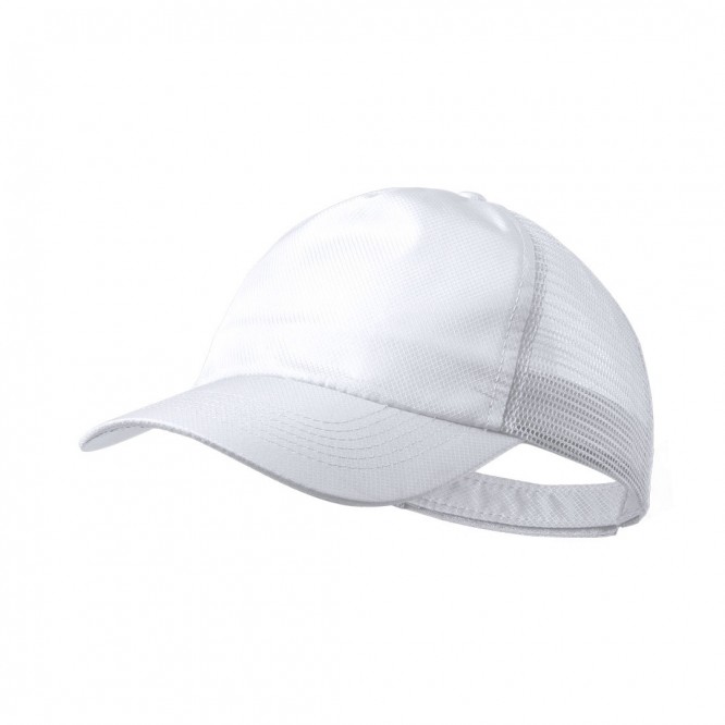 Gorras de poliéster para personalizar color blanco