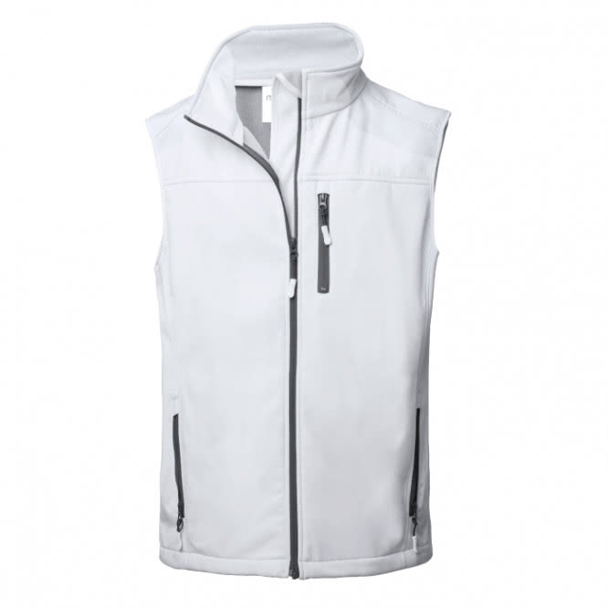 Chalecos softshell personalizables color blanco
