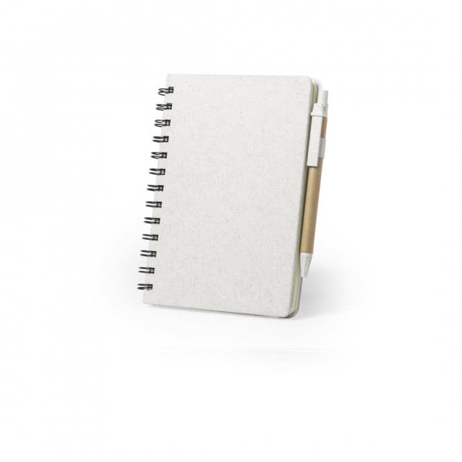 Cuaderno de bolsillo ecológico personalizado color natural