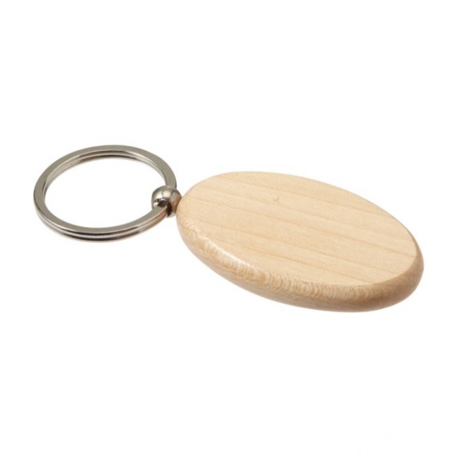 Llavero de madera con anilla