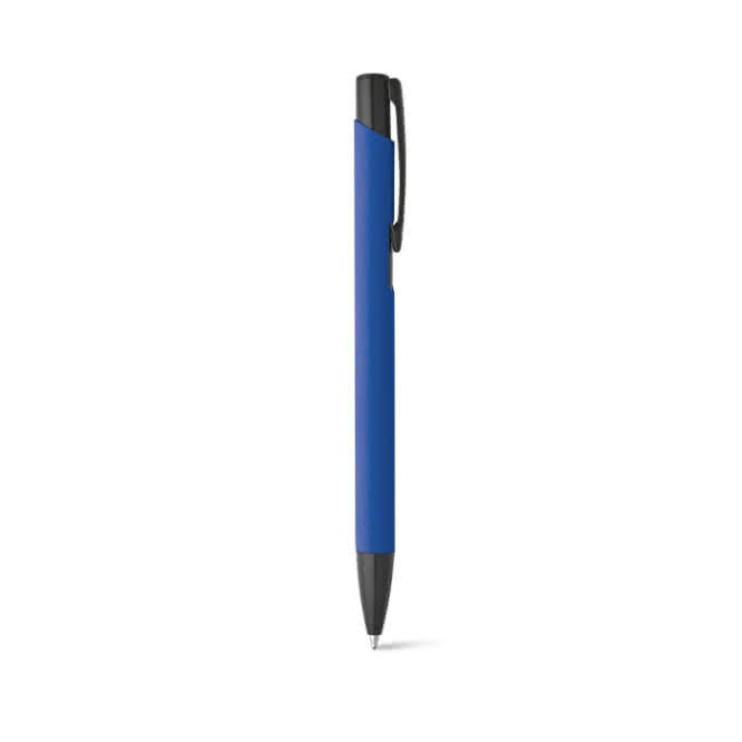 Bolígrafo de aluminio con cuerpo de color color azul real