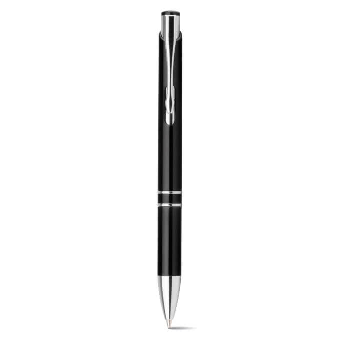 Bolígrafos metálicos personalizados color negro