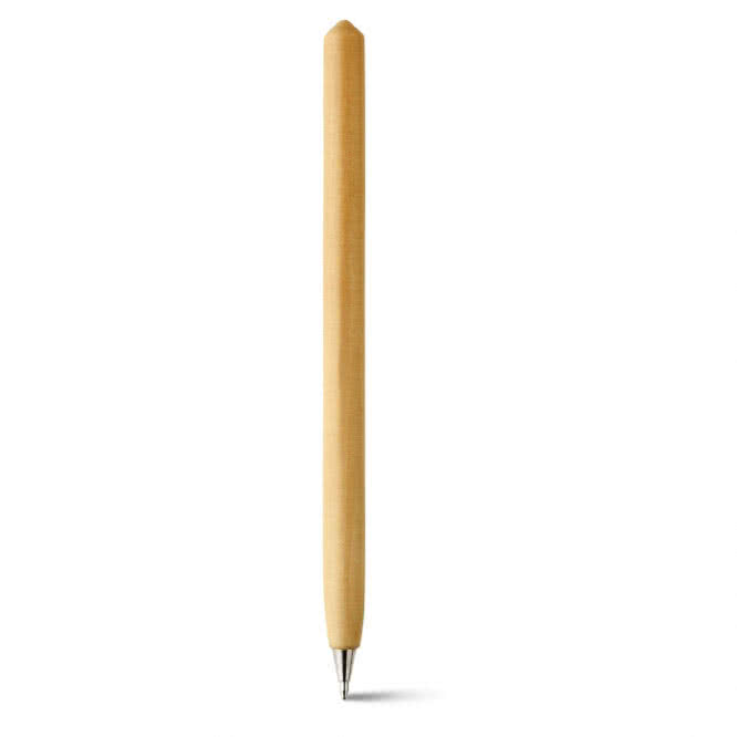 Bolígrafo de madera para publicidad color marfil