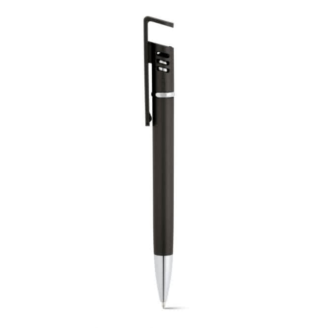 Bolígrafo multifunción con tapón extraíble color negro