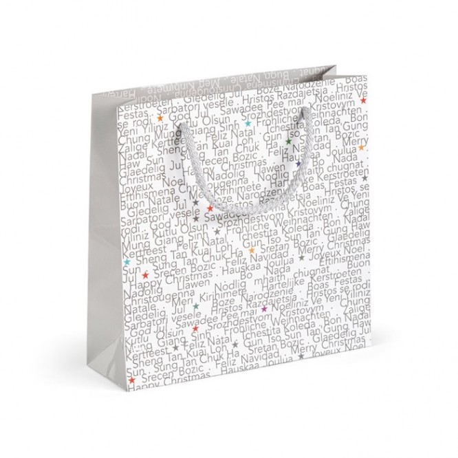 Bolsa de papel con laminación brillante