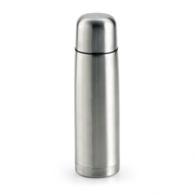 Termos grabados clásico de acero 500ml color plateado