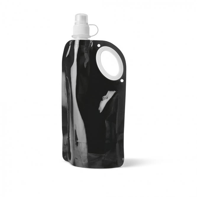 Botellas flexibles personalizadas color negro