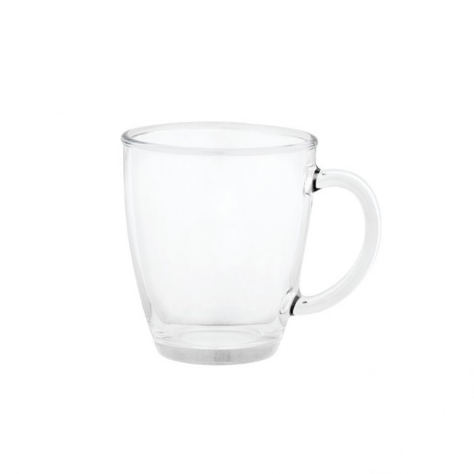 taza de vidrio merchandising