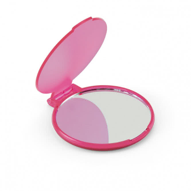 Espejo de bolsillo barato para regalar color rosa