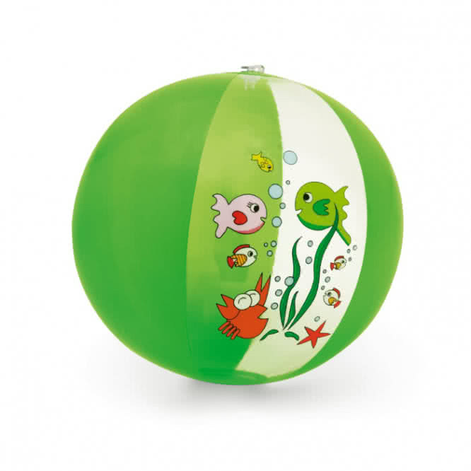 Balón hinchable con motivos infantiles color verde claro