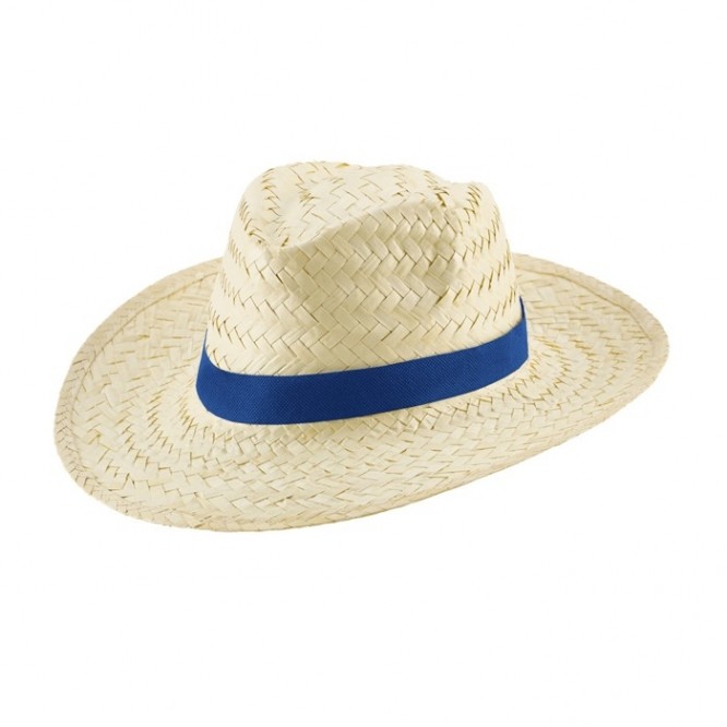 Sombreros personalizados de paja color azul