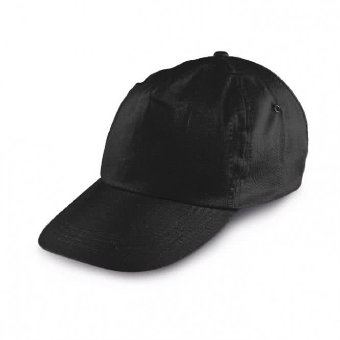 Gorra clásica de poliéster color negro