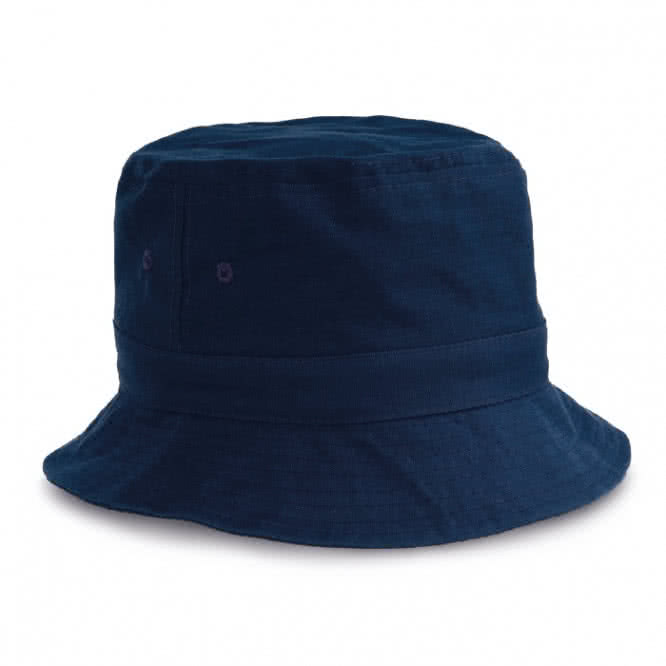 Sombreros personalizados de tela para clientes color azul