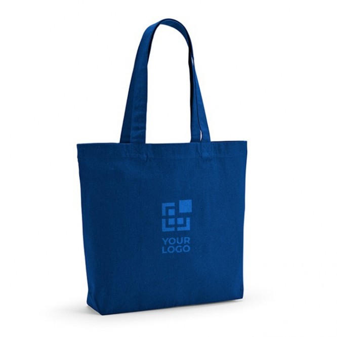 Bolsa de algodón reciclado y RPET con asas largas 180 g/m2 vista principal