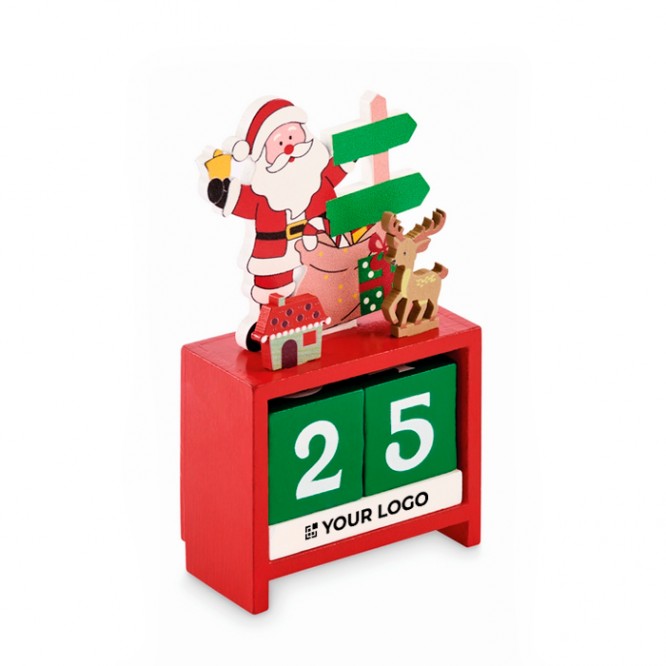 Calendario de escritorio de Navidad para la cuenta regresiva