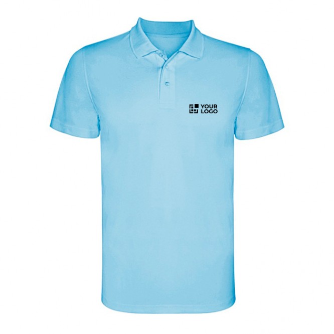 Polo técnico de poliéster piqué de manga corta 150 g/m2 Roly Direct Monzha 