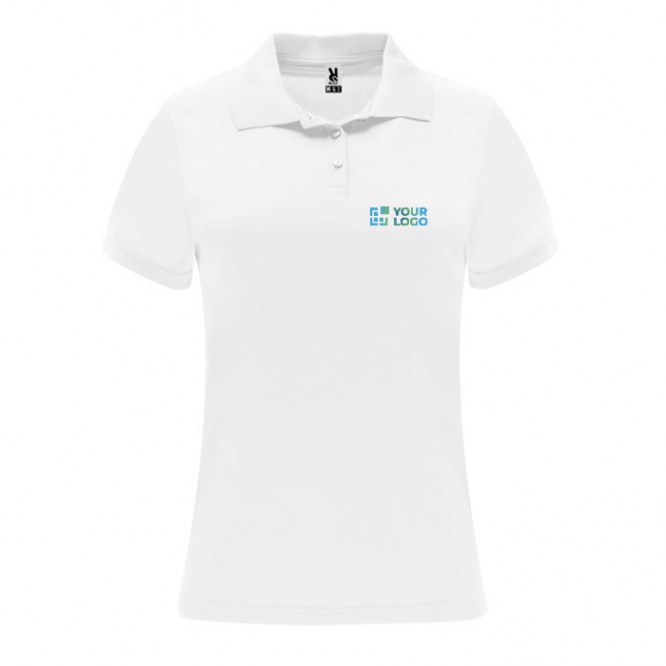 Polo técnico de poliéster piqué para mujer 150 g/m2 Roly Direct Monzha 