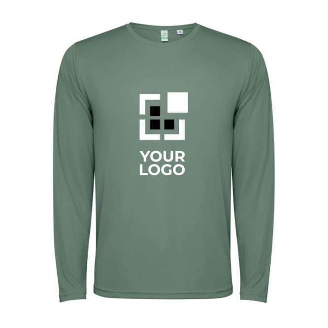 Camiseta técnica de manga larga en poliéster 125 g/m2 Roly Direct Estoril L/S 