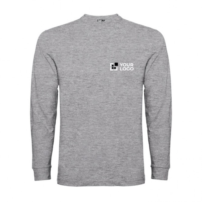 Camiseta de manga larga en algodón y puños canalé 165 g/m2 Roly Direct Pointer 