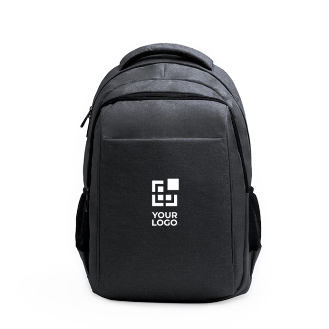 Mochila ejecutiva de poliéster eco con cinta para trolley PC 13