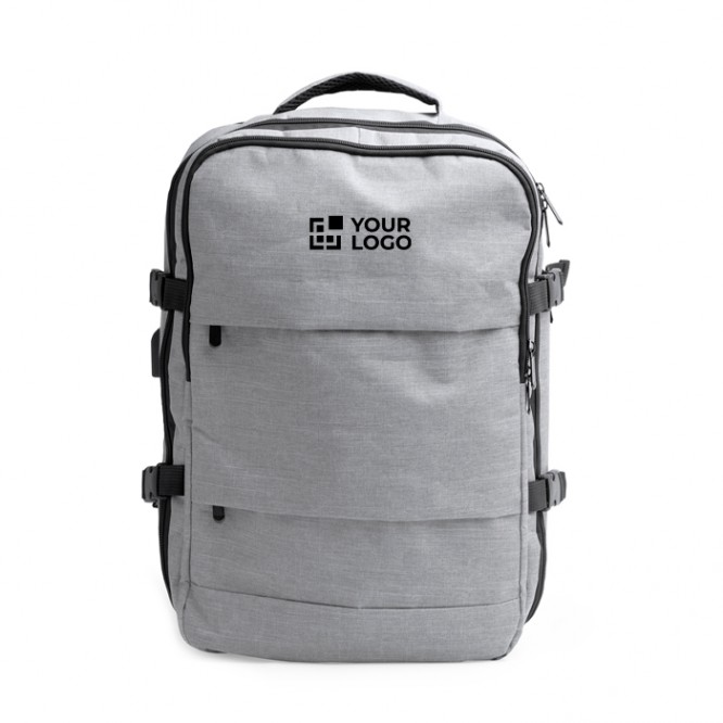 Mochila de RPET con puerto USB y bolsillo para portátil 17.3 Mochila de RPET con puerto USB y bolsillo para portátil 17.3