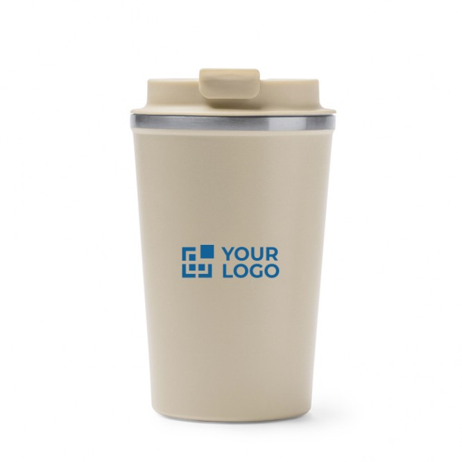 Vaso térmico de acero inoxidable con tapa roscada antifugas 450ml