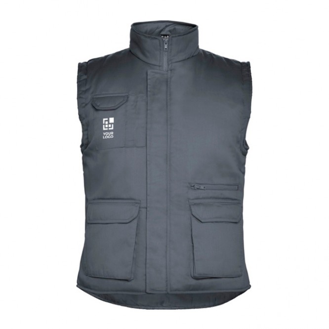 Chaleco de trabajo de poliéster y algodón con cuello 200 g/m2 Roly Almanzor 