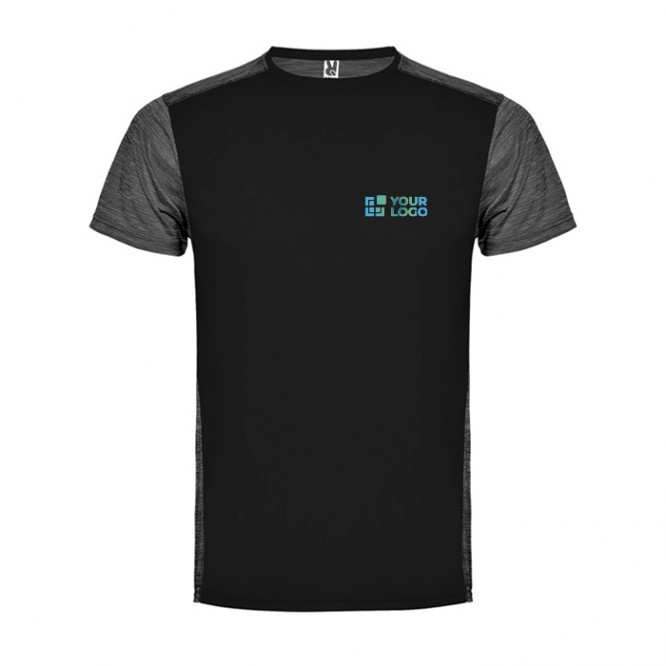 Camiseta técnica de manga corta en poliéster 135 g/m2 Roly Direct Zolder 