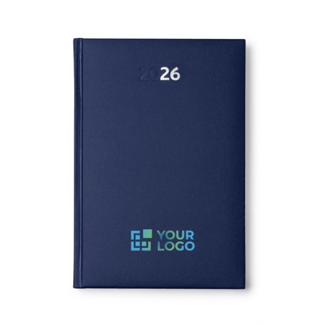 Agenda con tapa acolchada con relieve y marcapáginas A5