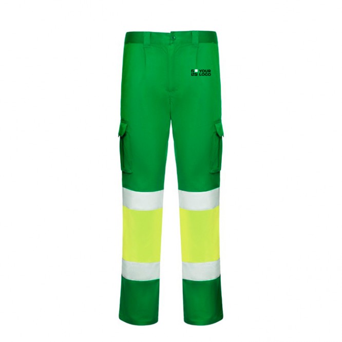 Pantalón laboral de alta visibilidad 250 g/m2 Roly Daily Stretch HV 