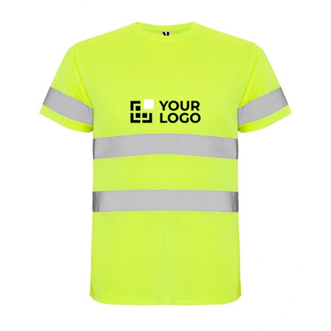 Camiseta técnica laboral de alta visibilidad 130 g/m2 Roly Delta 