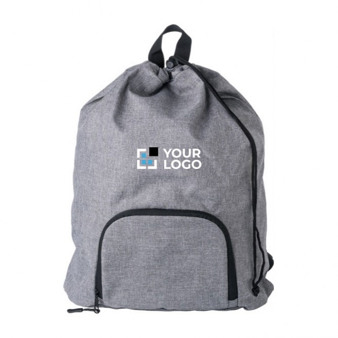 Mochila hecha de poliéster plegable y bolsillo exterior