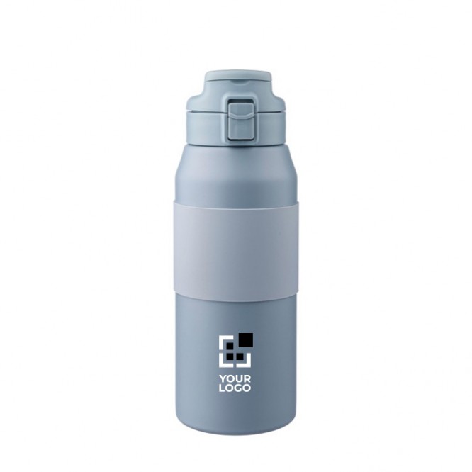 Botella de acero inoxidable con botón para abrir la boquilla 800ml
