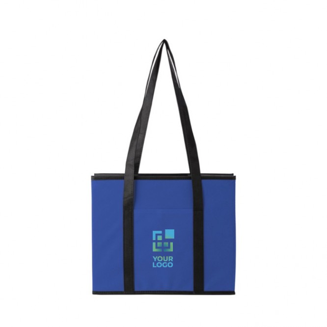 Organizador plegable con base de cartón con asas cortas y largas