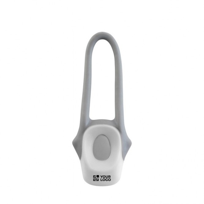 Luz para bicicleta con 2 luces LED y asa de silicona para fijación
