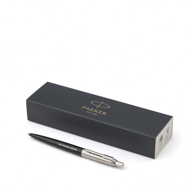 Bolígrafo de acero inoxidable Parker Jotter Core tinta azul