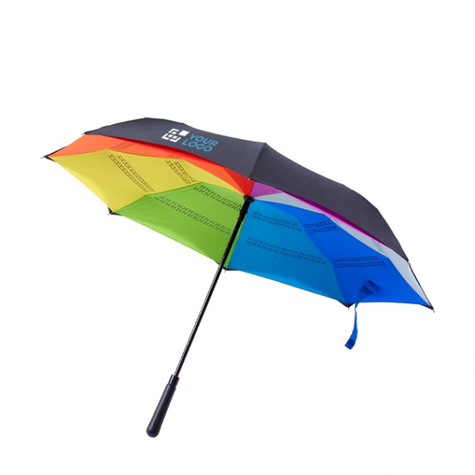 Paraguas reversible de arco iris