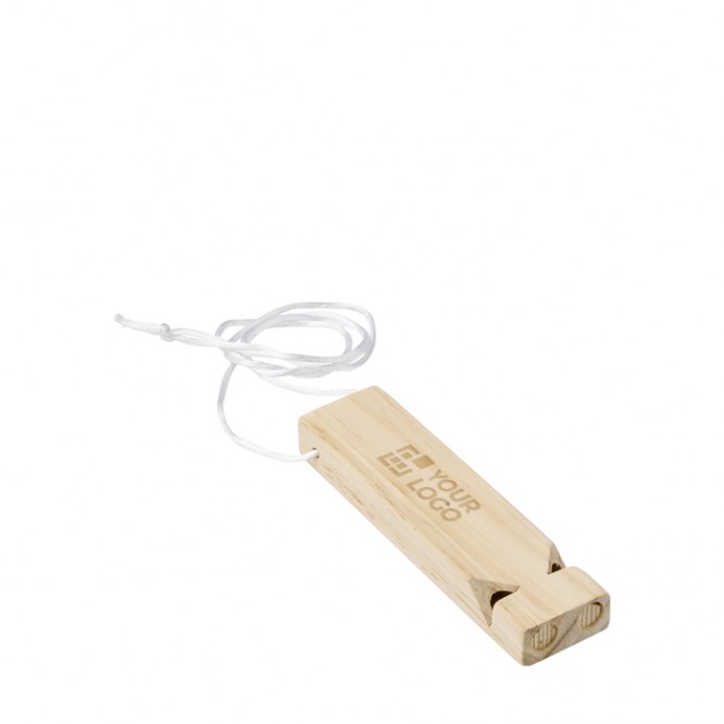 Silbato de tren de madera personalizado con logo Chuchu