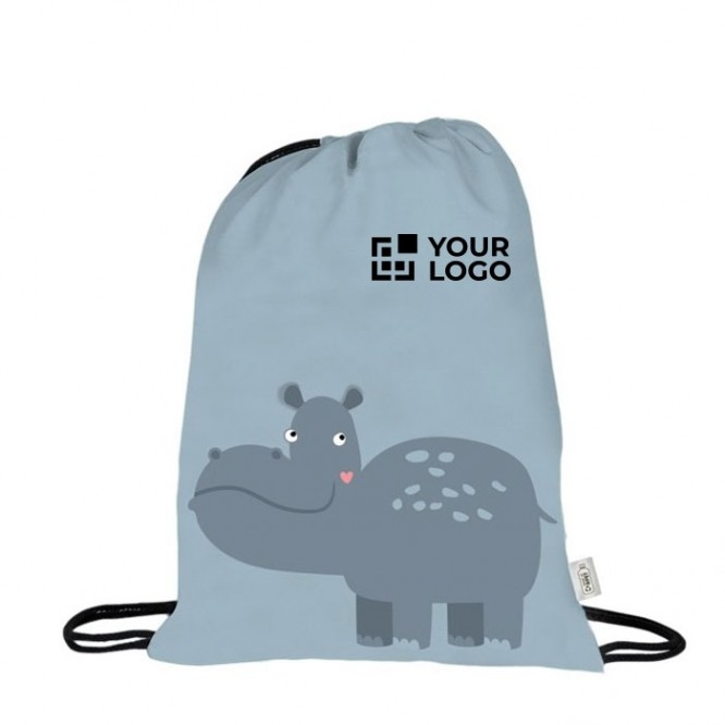 Mochila promocional para niños con diseños de animales vista principal